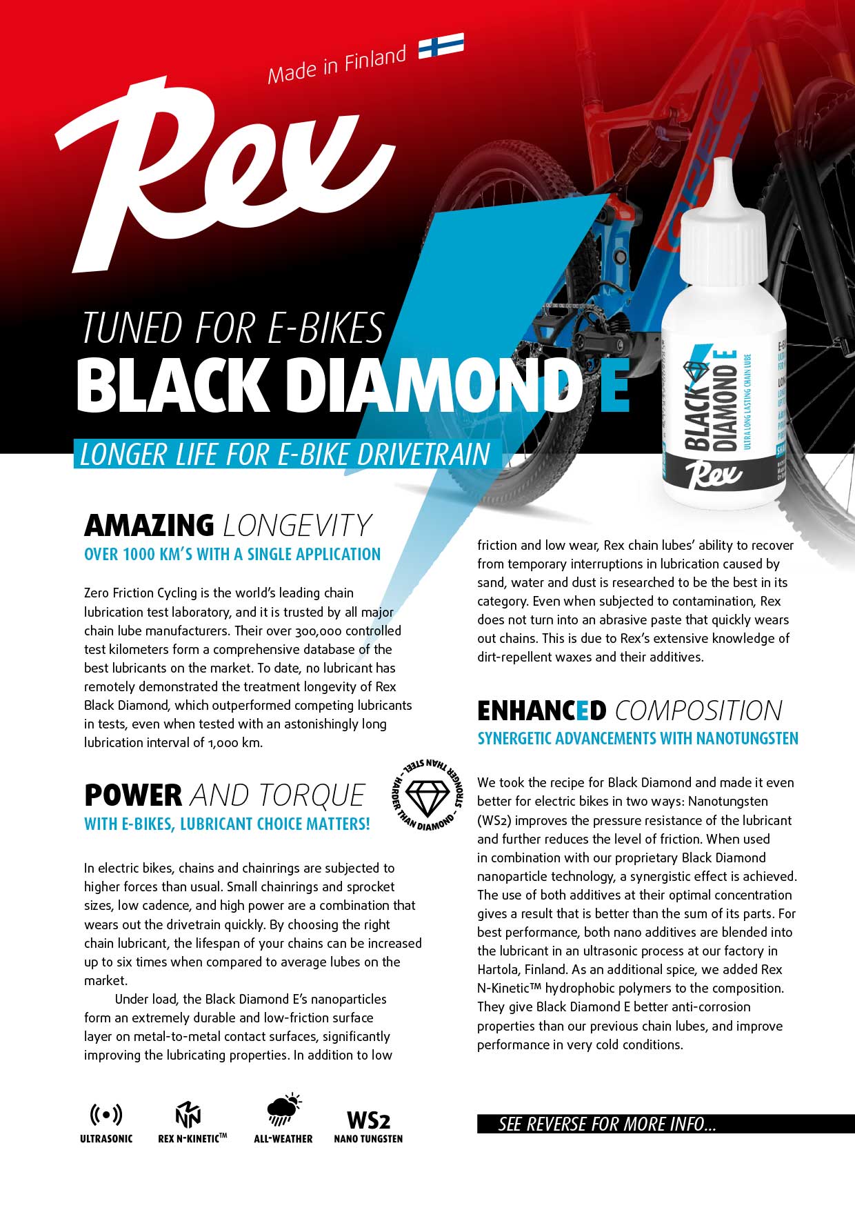 REX Black Diamond Black Diamond E - Tuned for E-bikes